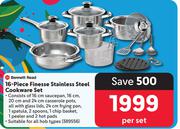 Bennett Read 16 Piece Finesse Stainless Steel Cookware Set-Per Set