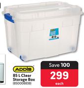Addis 85L Clear Storage Box