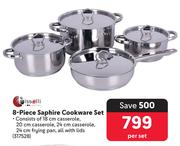 Tissolli 8 Piece Saphire Cookware Set-Per Set