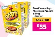Ster-Kinekor Popz Microwave Popcorn Assorted-For Any 2 x 3 x 85g
