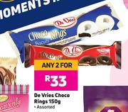 De Vries Choco Rings Assorted-For Any 2 x 150g