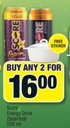 Score Energy Drink (Selected)-2 x 500ml