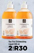 You First Dishwashing Liquid-For 2 x 500ml