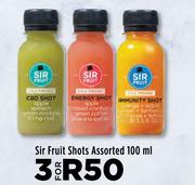 Sir Fruit Shots Assorted-For 3 x 100ml