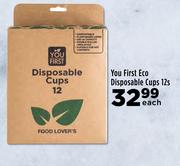 You First Eco Disposable Cups-12s Each