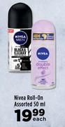 Nivea Roll On Assorted-50ml Each