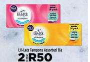 Lil-Lets Tampons Assorted-For 2 x 16s
