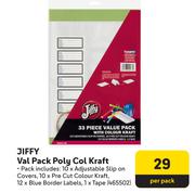 Jiffy Val Pack Poly Col Kraft 465502-Per Pack