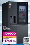LG InstaView Side-By-Side Freezer Fridge(GC-X257CQFS)