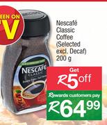 Nescafe Classic Coffee (Selected Excl.Decaf)-200g