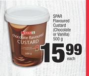 Spar Flavoured Custard Chocolate Or Vanilla-500g Each