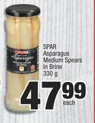 Spar Asparagus Medium Spears In Brine-330g Each