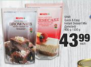 Spar Quick & Easy Instant Dessert Mix(Selected)-400g/500g Each