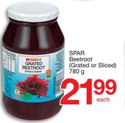 Spar Beetroot (Grated Or Sliced)-780g Each