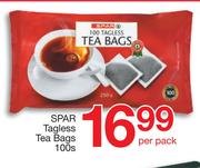 Spar Tagless Tea Bags-100s Per Pack