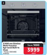 Defy 600mm Slimline Multi Function Eye Level Built In Oven DBO486E-Each