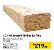 CCA H2 Treated Timber SA Pine-50mm x 76mm x 6.0m Each