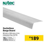 Nutec Socketless Barge Board-80mm x 200mm x 3m