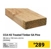 CCA H2 Treated Timber SA Pine-38mm x 152mm x 6.0m Each