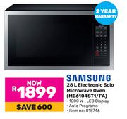 Samsung Electronic Solo Microwave Oven ME6104ST1/FA