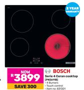 Bosch Series 4 Ceran Cooktop PKE611B