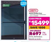 Defy Gemini Double Oven