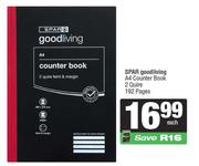 Spar Good Living A4 Counter Book 2 Quire 192 Pages-Each