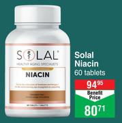 Solal Niacin 60 Tablets