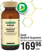Dis-Chem Gold Multivit Supreme 60 Film Coated Tablets-Each
