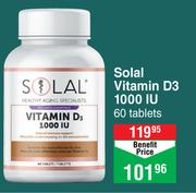 Solal Vitamin D3 1000 IU 60 Tablets