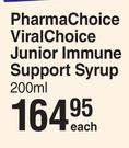 Pharma Choice Viral Choice Junior Immune Support Syrup-200ml Each