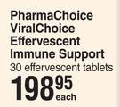 Pharma Choice Viral Choice Effervescent Immune Support 30 Effervescent Tablets-Each