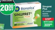 Sinupret Plus 40 Coated Tablets