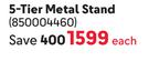 Wildberry 5-Tier Metal Stand 850004460