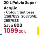 Plascon Polvin Super Acrylic-20Ltr
