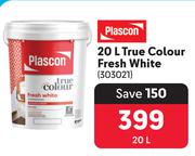 Plascon True Colour Fresh White 303021-20Ltr