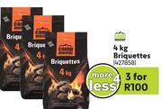 Camp Master Briquettes 427858-For 3 x 4Kg 