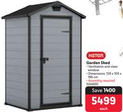 Keter Garden Shed 454835-Each