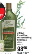 Dalah d'Olive Pure Olive Oil Nourishing Shampoo-400ml