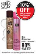 Girlz Only Dry Shampoo Assorted-400ml Each