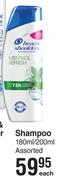 Head & Shoulders Shampoo Assorted-180ml/200ml Each