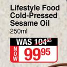 Lifestyle Food Cold Pressed Sesame Oil-250ml