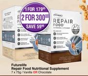 Futurelife Repair Food Nutritional Supplement (Vanilla Or Chocolate)-For 2 x 7 x 75g