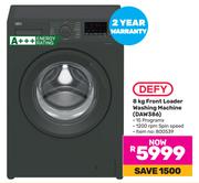 Defy 8Kg Front Loader Washing Machine DAW386
