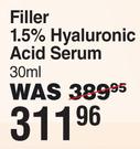 L'Oreal Revitalift Filler 1.5% Hyaluronic Acid Serum-30ml