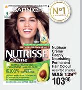 Garnier Nutrisse Creme Deeply Nourishing Permanent Hair Colour Assorted Shades