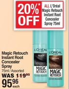 L'Oreal Magic Touch Instant Root Concealer Spray Assorted-75ml Each