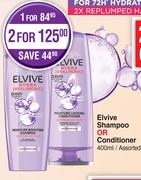 L'Oreal Elvive Shampoo Or Conditioner Assorted-400ml