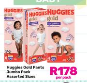 Huggies Gold Pants Jumbo Pack Assorted Sizes-Per Pack