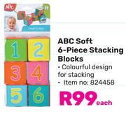 ABC Soft 6 Piece Stacking Blocks-Each